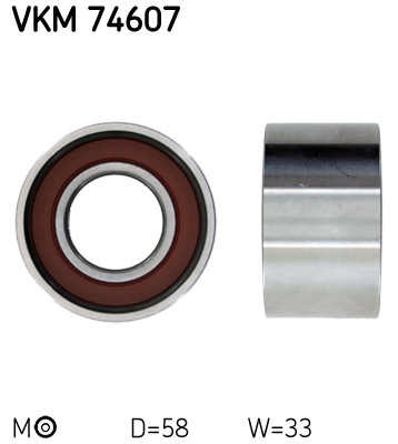Tensioner Pulley, timing belt - VKM 74607 SKF